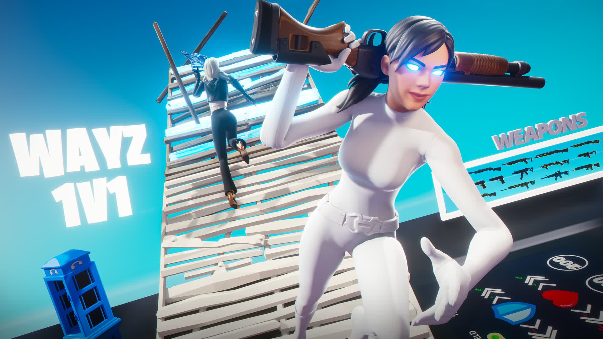 Wayz 1v1 Map (200 Pumps) — Fortnite Creative map