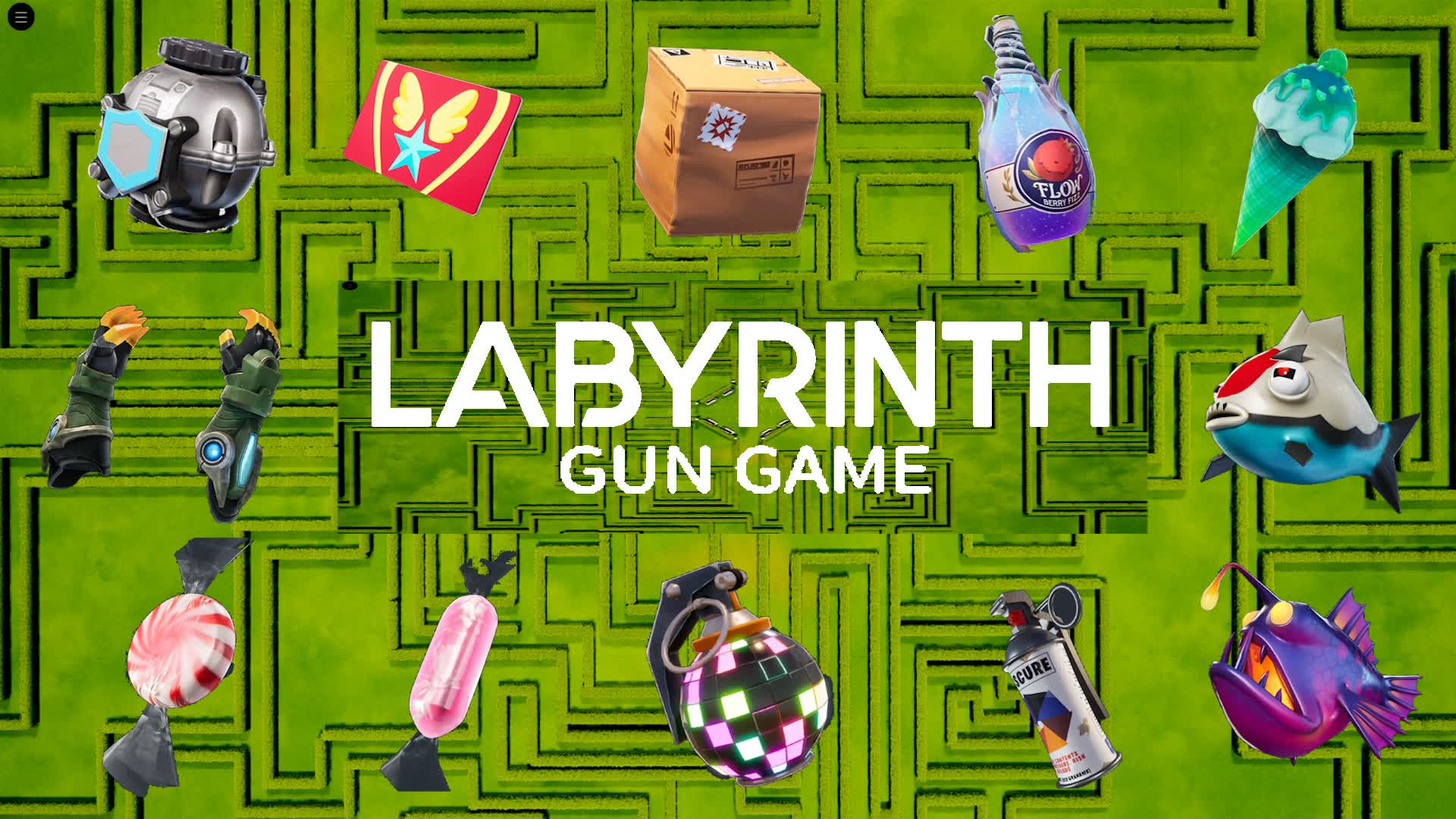 Labyrinth Gun Game — Fortnite Creative map