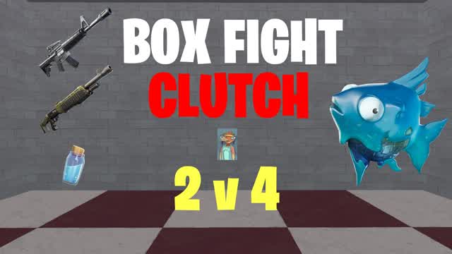 📦 BOX FIGHT CLUTCH 2V4 🎯 — Fortnite Creative map