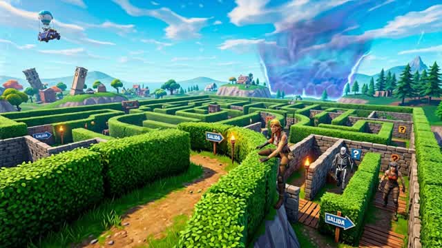 EL LABERINTO GOD — Fortnite Creative map cover art