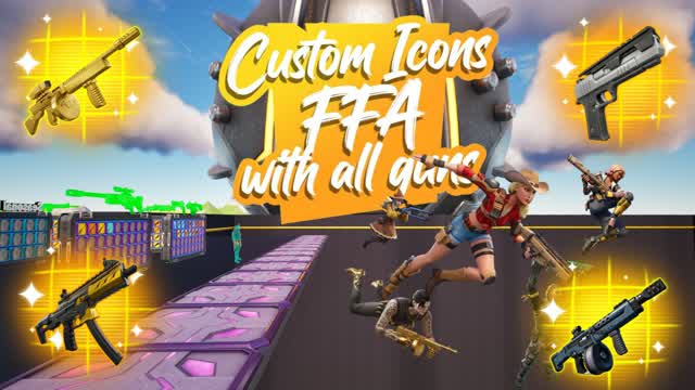 Custom Icons Free For All — Fortnite Creative map cover art