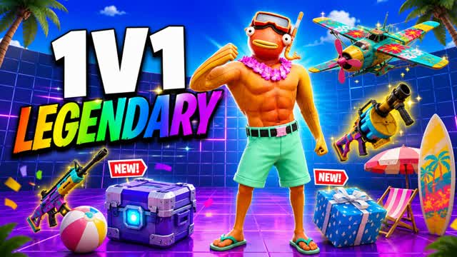 π« MEGA TOP 1V1 PVP β EVERY GUN & FFA π― β Fortnite Creative map