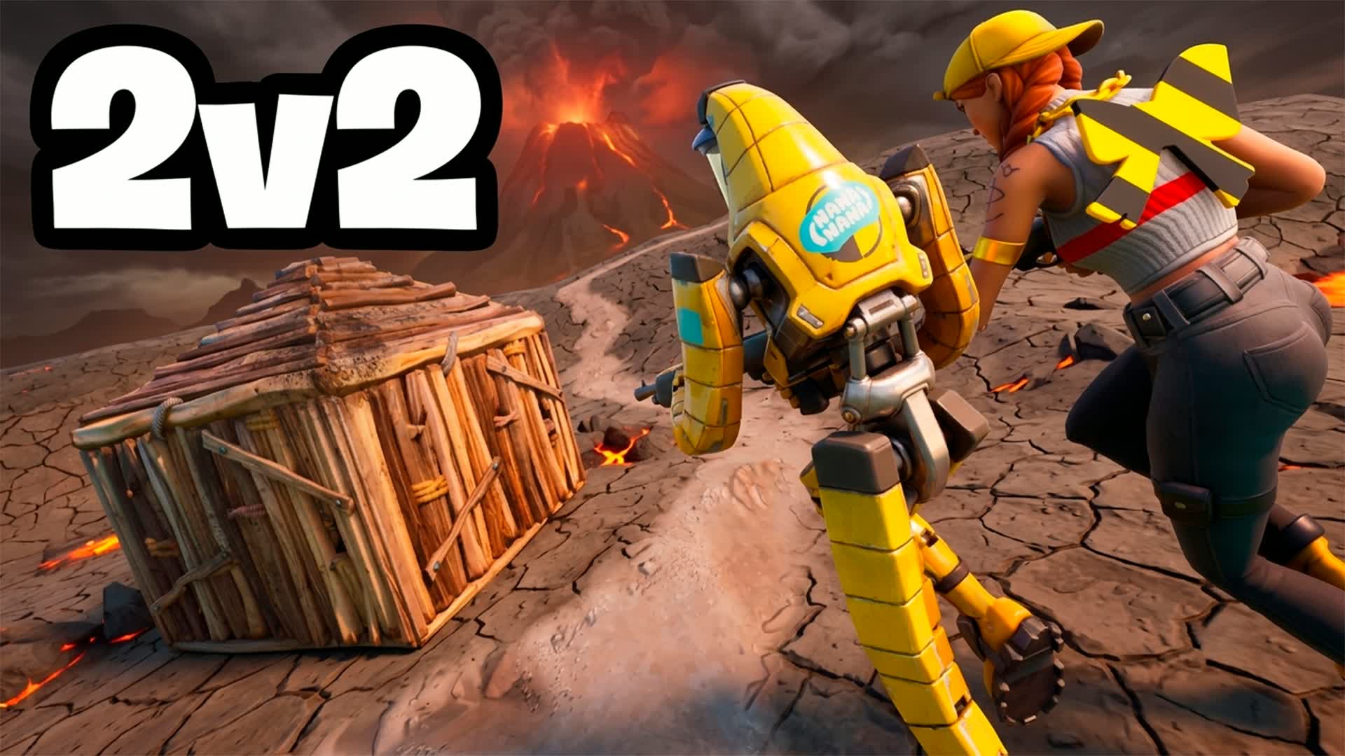 2 VS 2 SCRIMS IN A VOLCANO — Fortnite Creative map