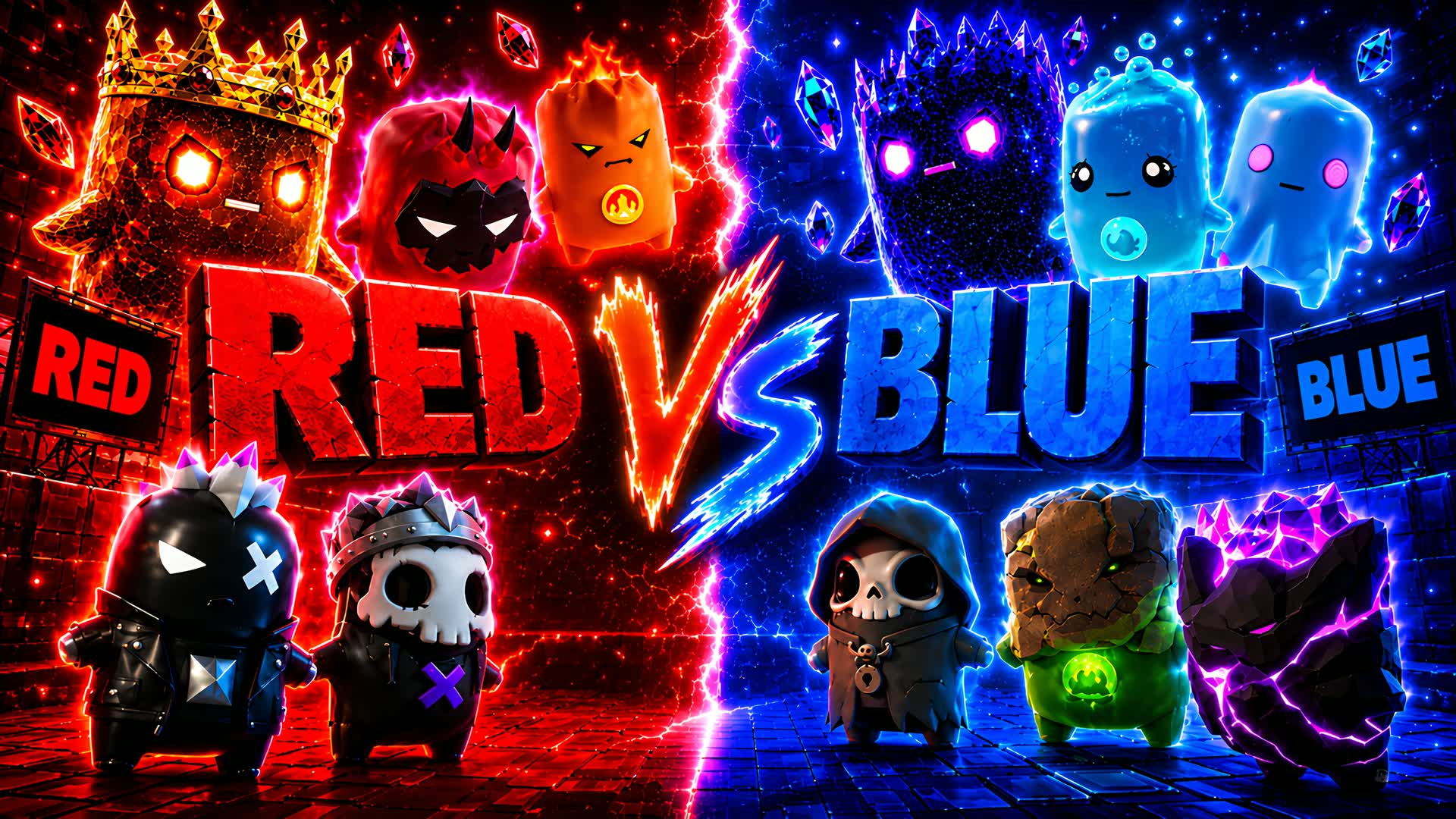 ELEMENTAL RED VS BLUE 🔵🔴 — Fortnite Creative map