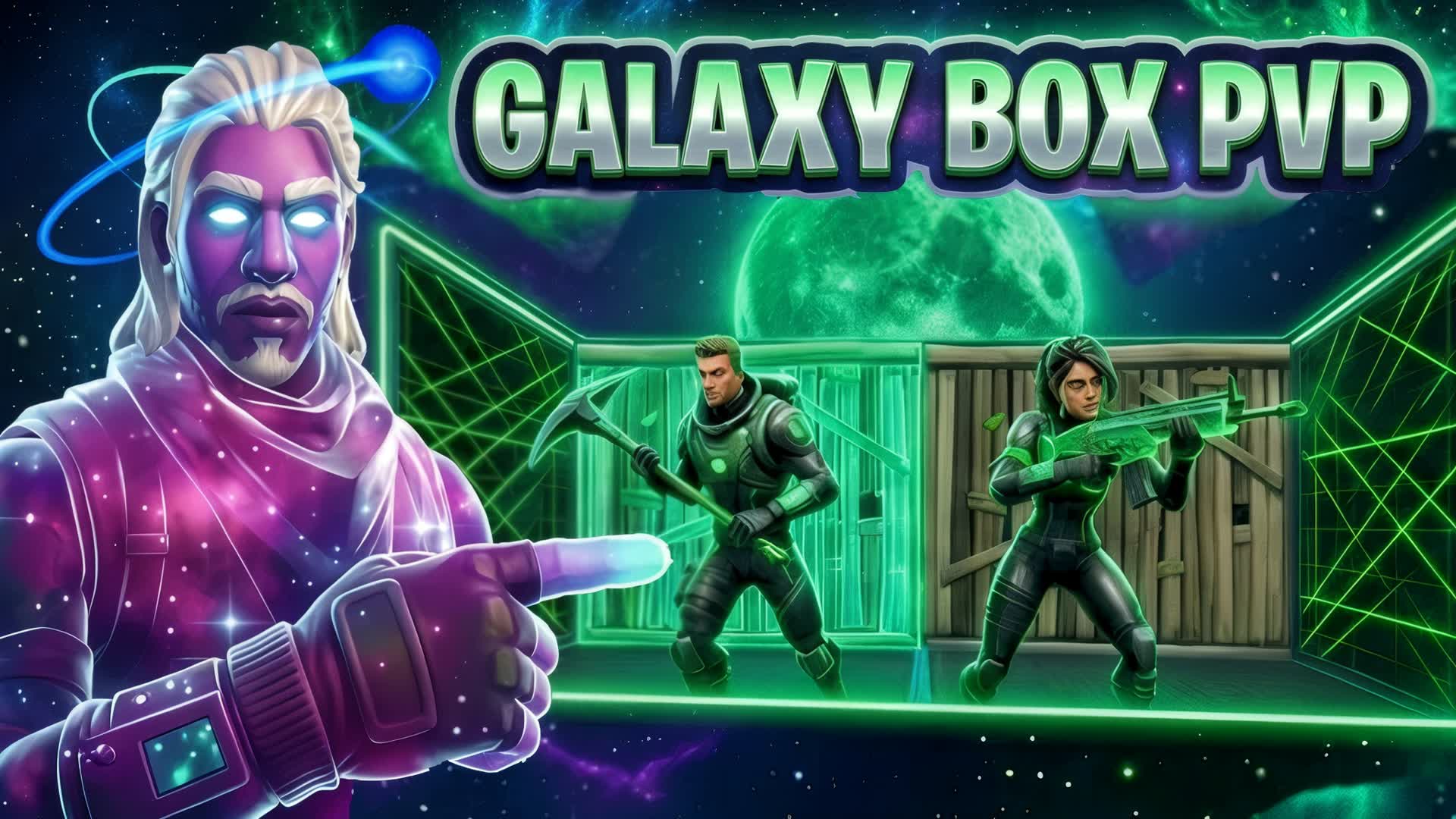 GALAXY BOX PVP: NEON ARENA 🌌 — Fortnite Creative map