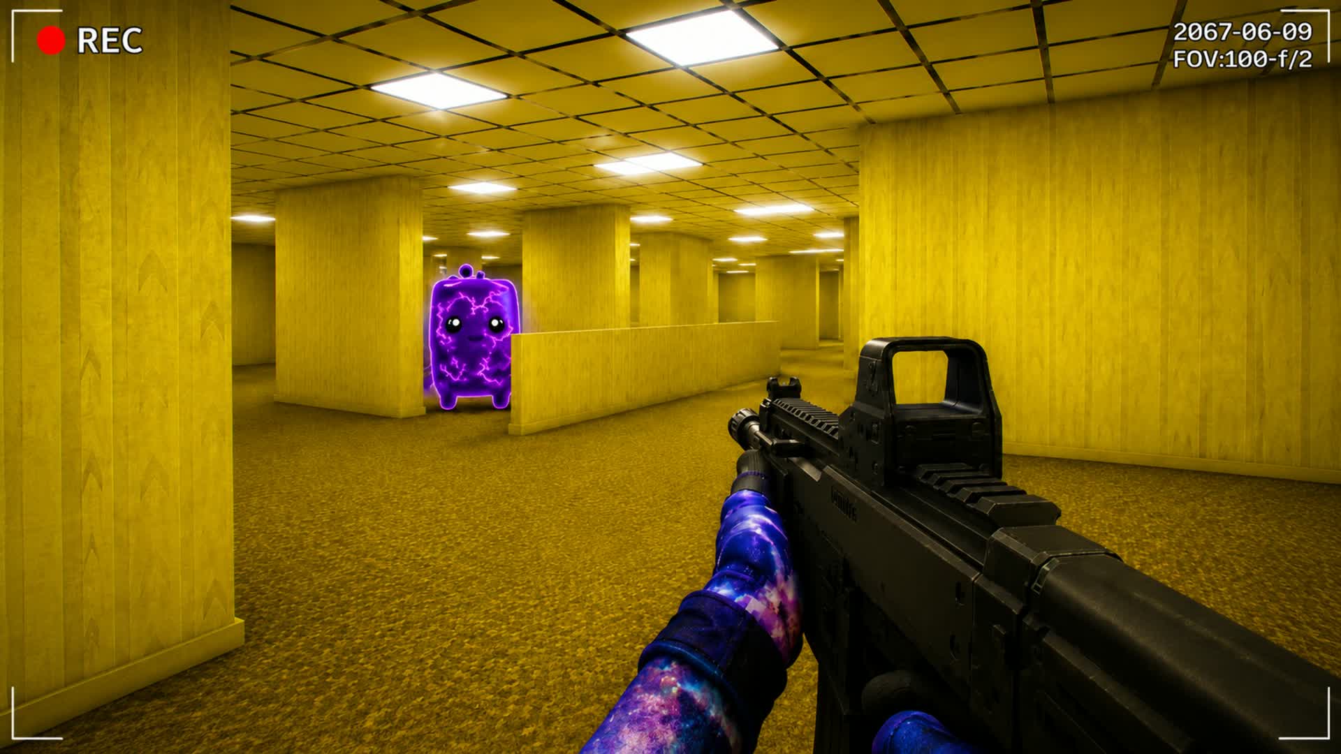 Amazing Backrooms Gun Game — Fortnite Creative map
