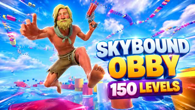Skybound Obby 150 level — Fortnite Creative map cover art