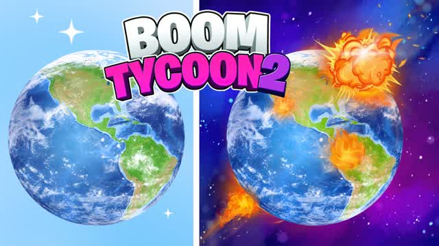💥 BOOM TYCOON 2 — Fortnite Creative map cover art