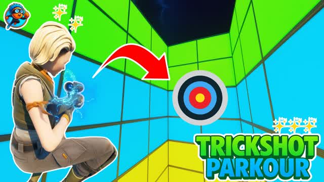 TRICK SHOT MEDIUM PARKOUR 100🎯 — Fortnite Creative map