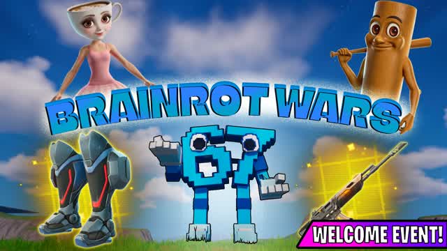 BRAINROT WARS - ZONE WARS — Fortnite Creative map cover art