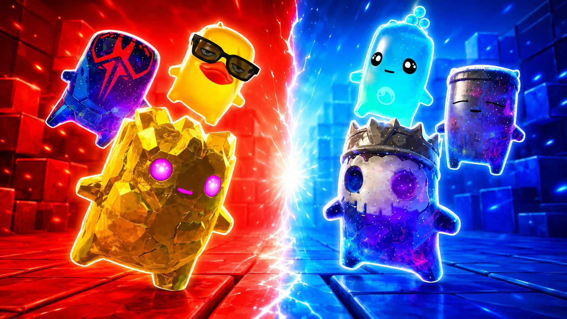 RED VS BLUE BATTLE FORCE 🔴🔵 — Fortnite Creative map
