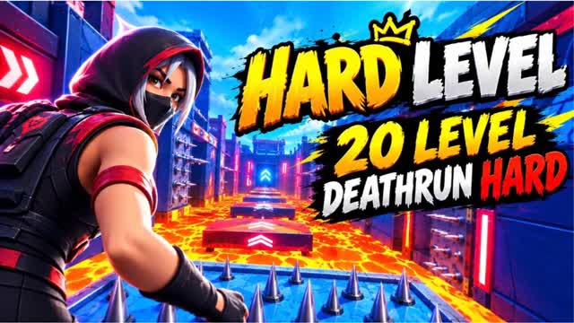 DEATHRUN HARD 20 LEVEL ! — Fortnite Creative map