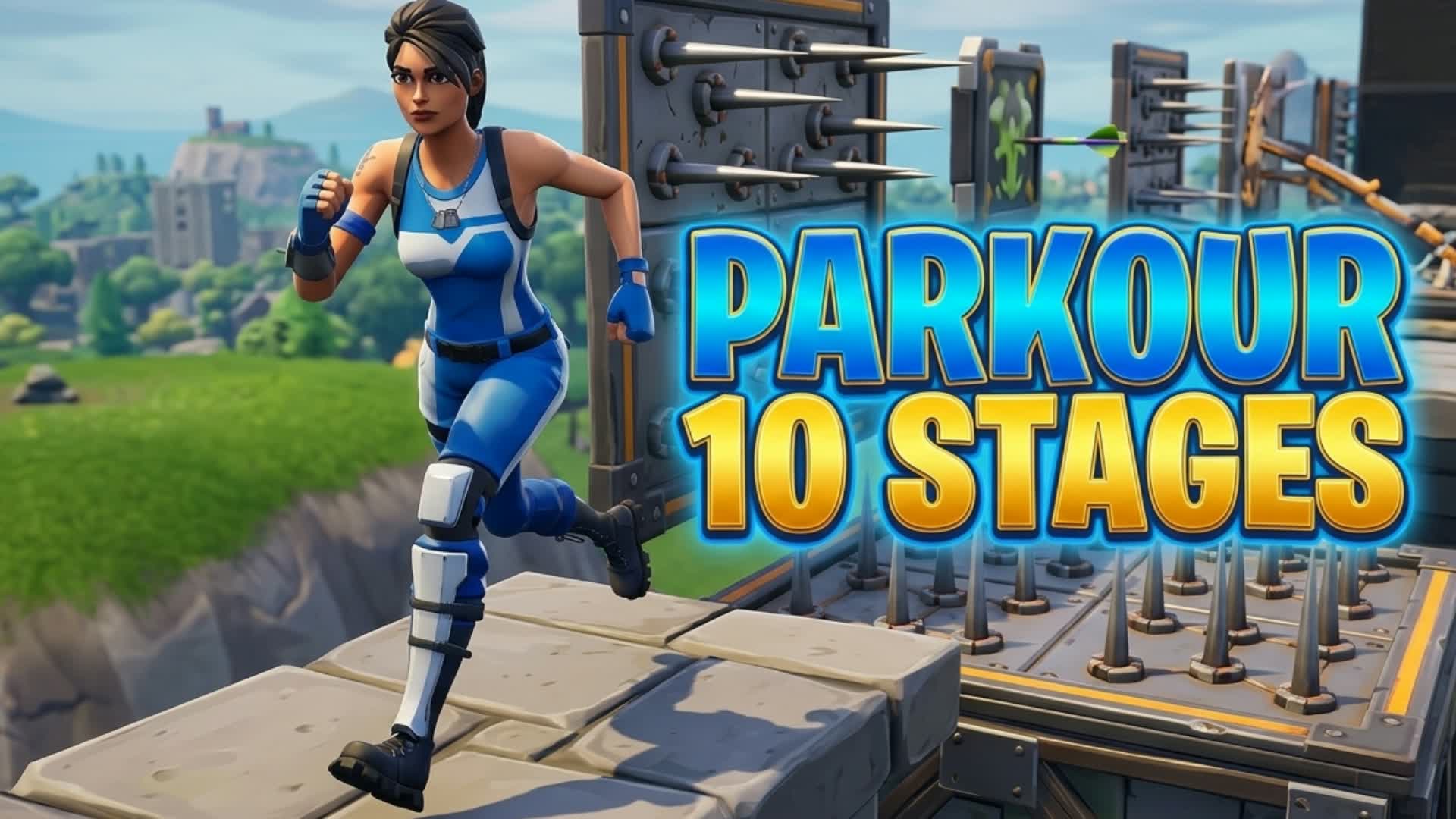 ๐ฅ PARKOUR: 10 DIFFERENT STAGES โ Fortnite Creative map