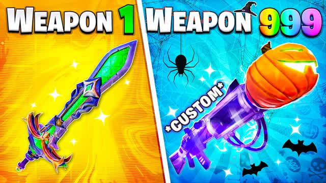 ⭐CUSTOM WEAPONS🔫 GUN GAME — Fortnite Creative map cover art