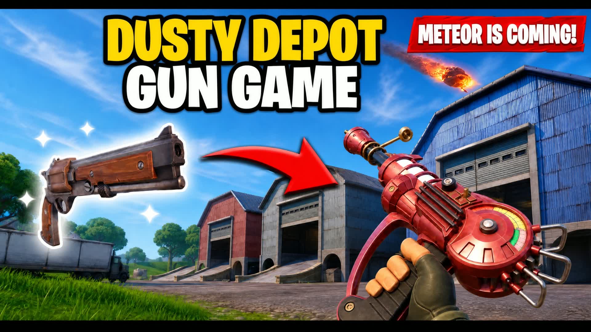 Dusty Depot Gun Game🎯 - Ballistic — Fortnite Creative map