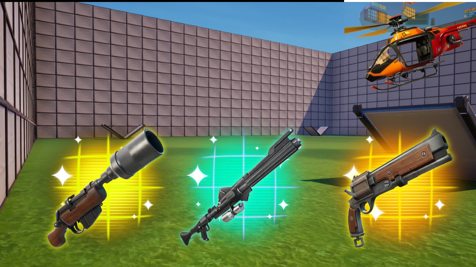 1V1 WITH EVERYTHING — Fortnite Creative map