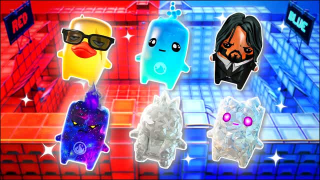 RED VS BLUE SKILL MARK 🔴🔵 — Fortnite Creative map cover art