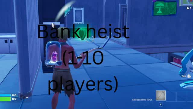 Bank heist (1-10 players) — Fortnite Creative map cover art