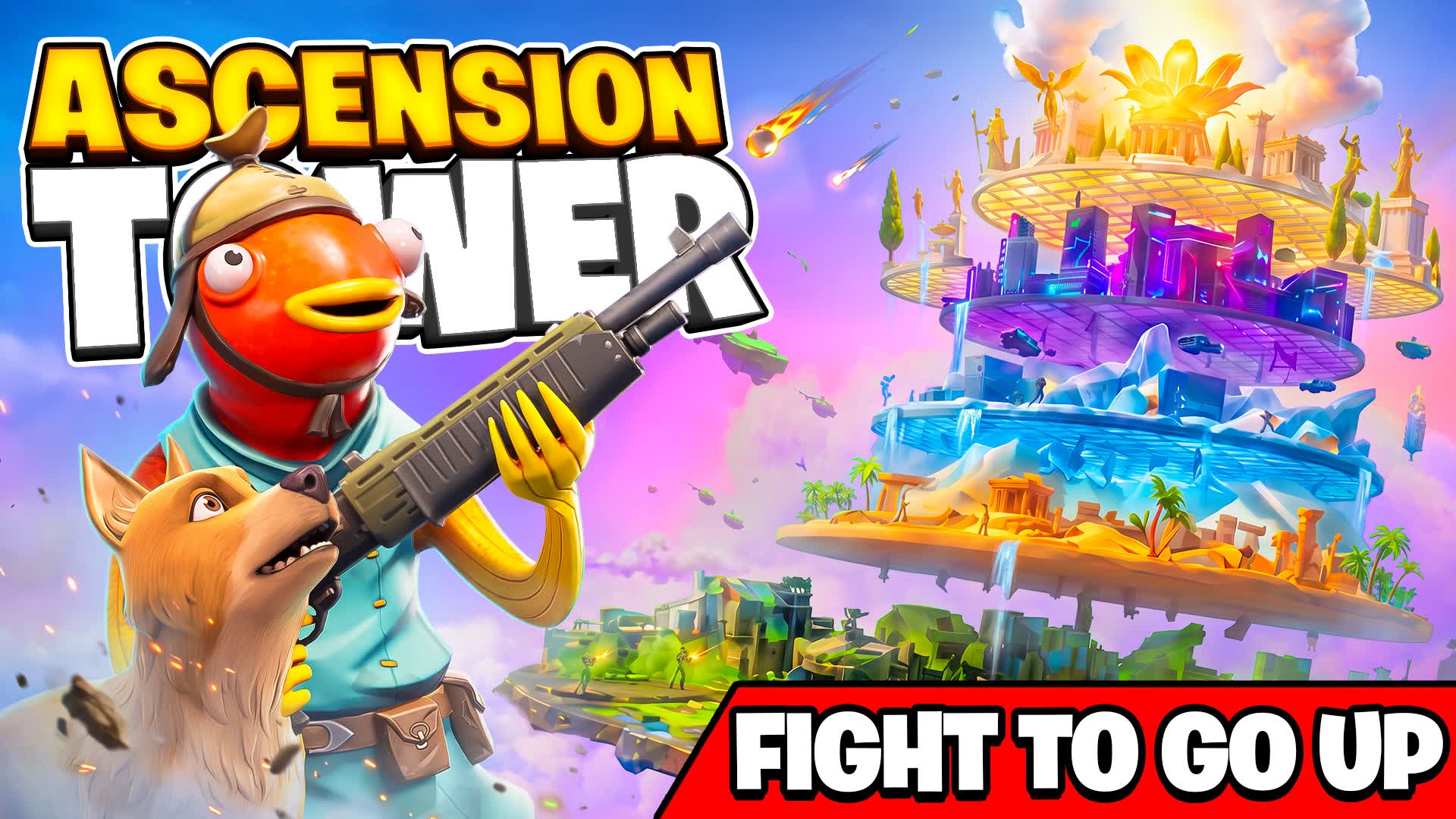 ASCENSION TOWER ⚔️ FFA Fight to Go Up🏆 — Fortnite Creative map