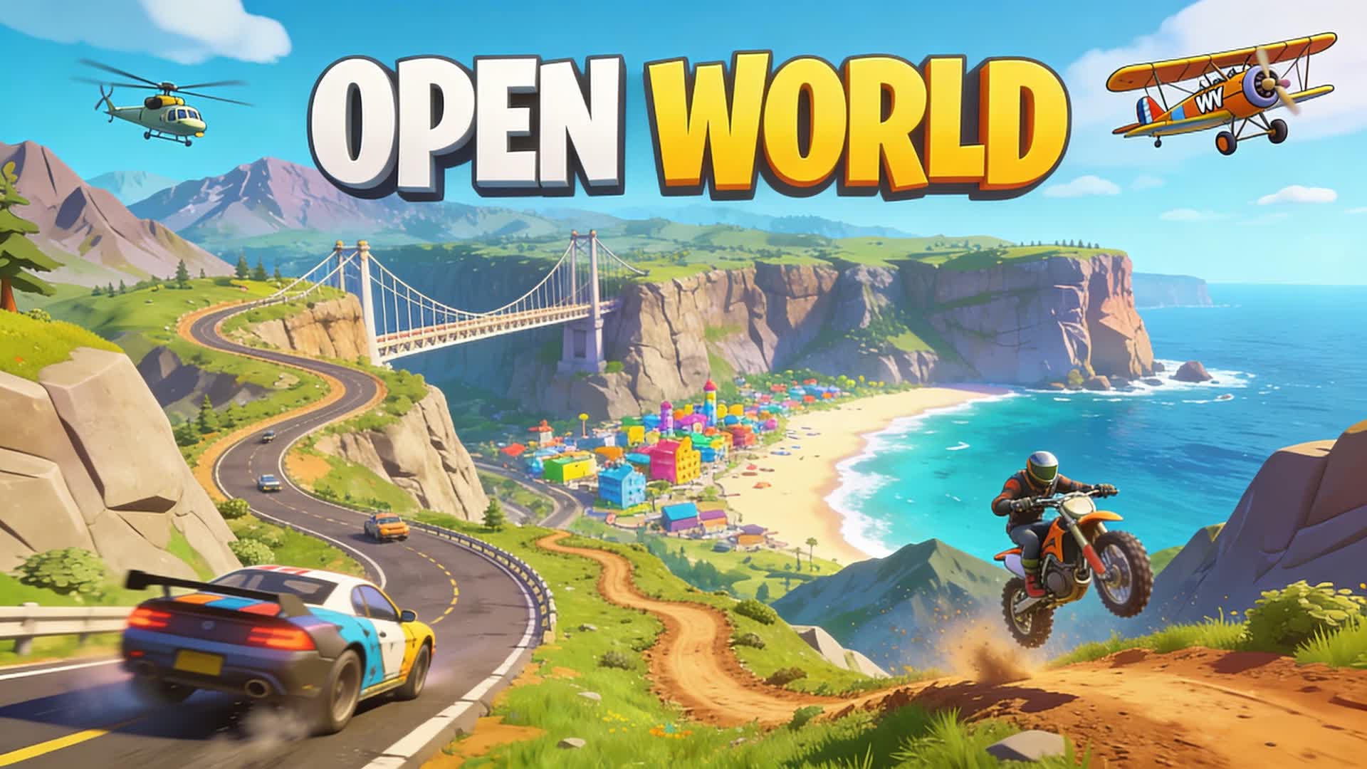 Ultimate Open World Vehicles — Fortnite Creative map