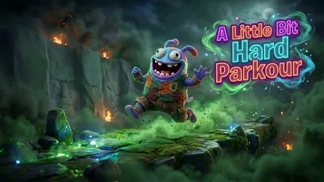 A Little Bit Hard Parkour — Fortnite Creative map cover art