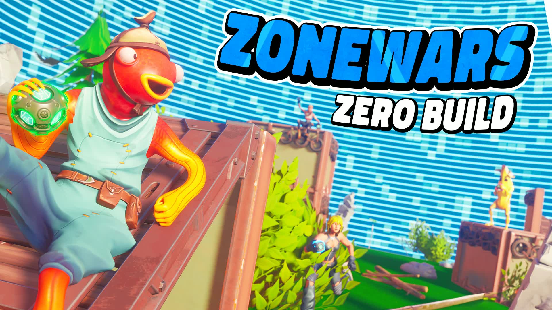 Zero Build Zone Wars 🌀 [SOLO ENDGAME] — Fortnite Creative map