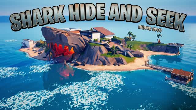 Shark Hide and Seek [1.0.3] — Fortnite Creative map cover art