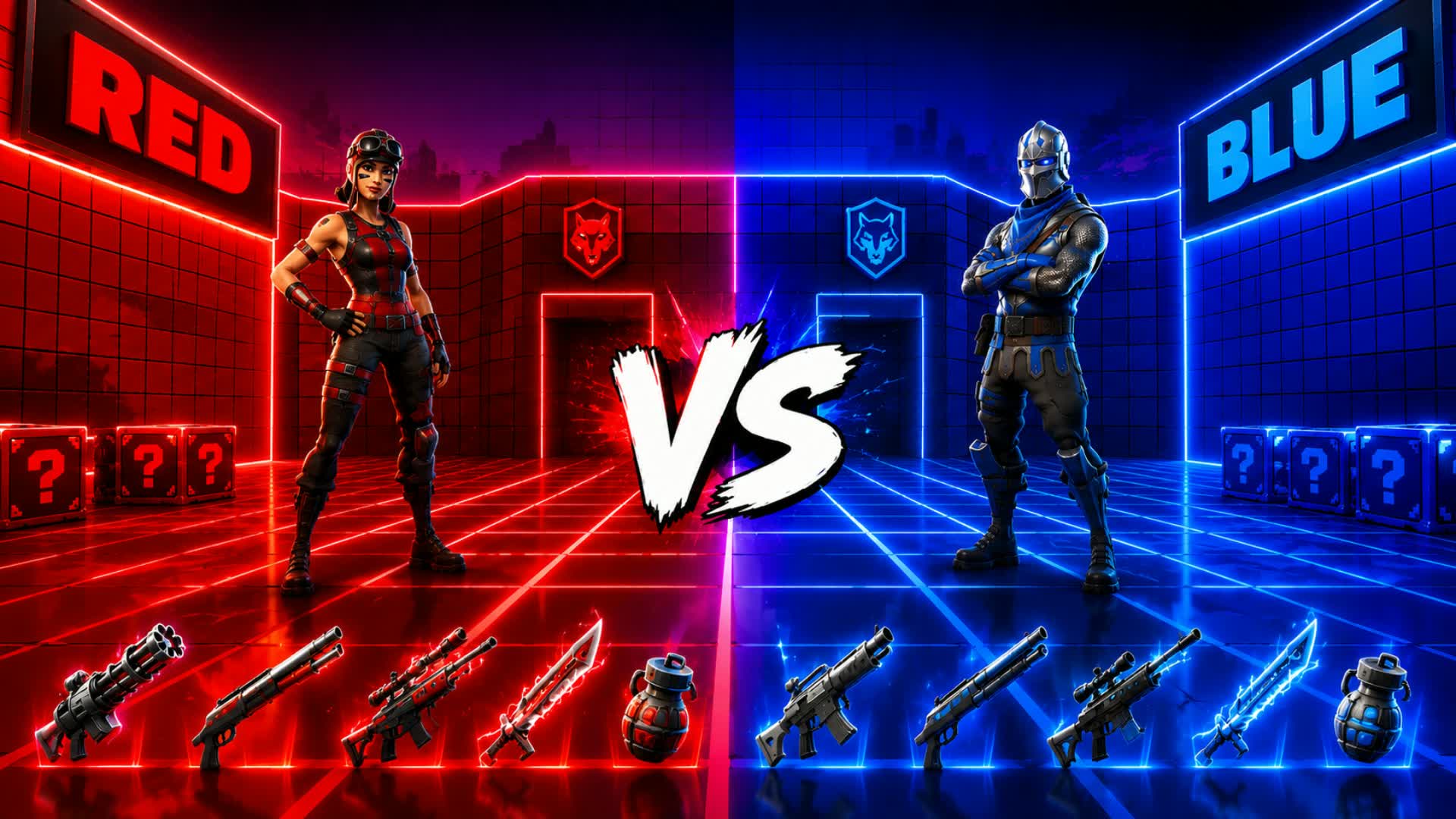 MOGG SPACE RED VS BLUE — Fortnite Creative map