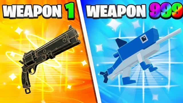 ⭐ULTIMATE FUN GUN GAME 🎯ONE SHOT — Fortnite Creative map