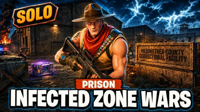 INFECTED ZONE WARS : PRISON 1v1v1 — Fortnite Creative map