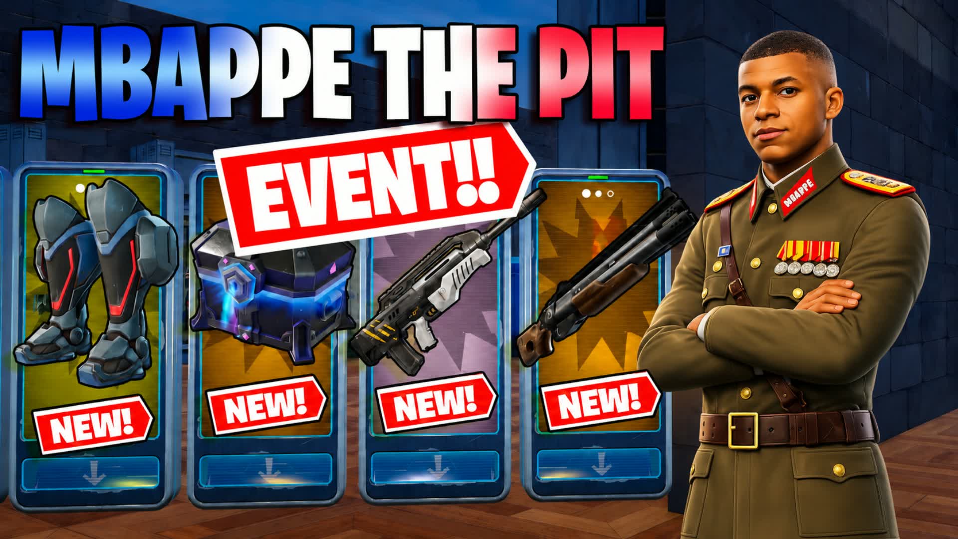 *MBAPPE *THE PIT-FREE FOR ALL — Fortnite Creative map