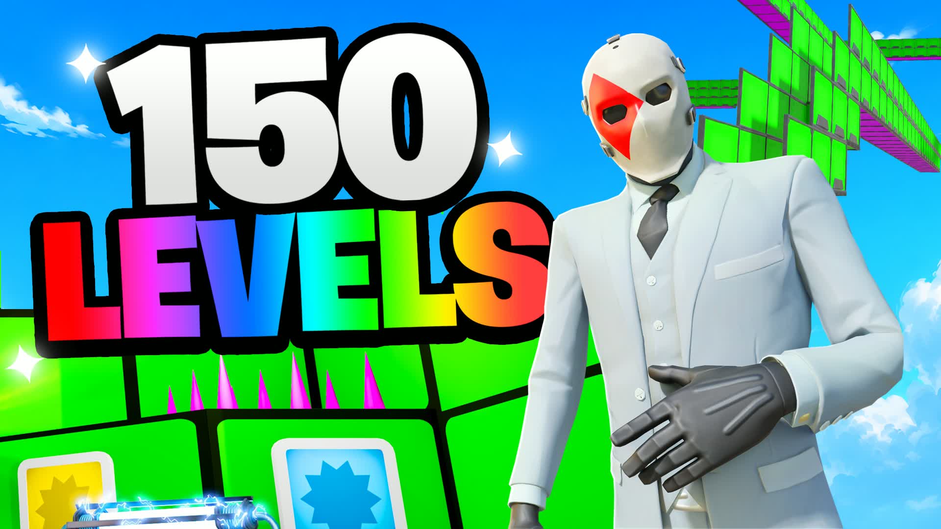 JDUTH 150 LEVEL DEATHRUN — Fortnite Creative map