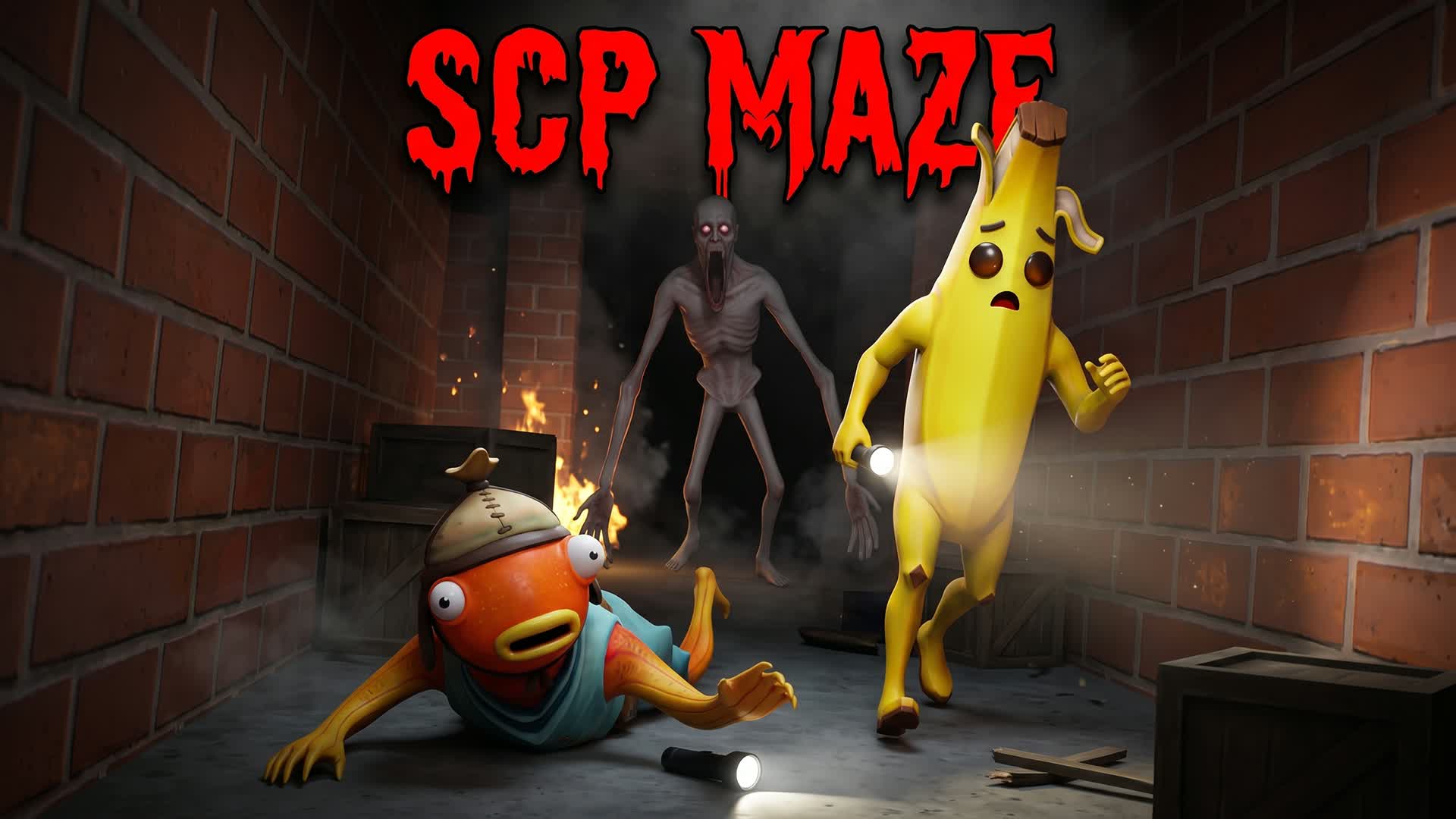 SCP MAZE [HORROR] — Fortnite Creative map