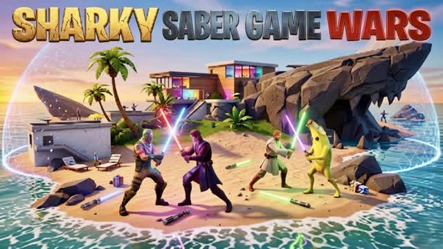 🦈 SHARKY'S GUN GAME WARS — Fortnite Creative map