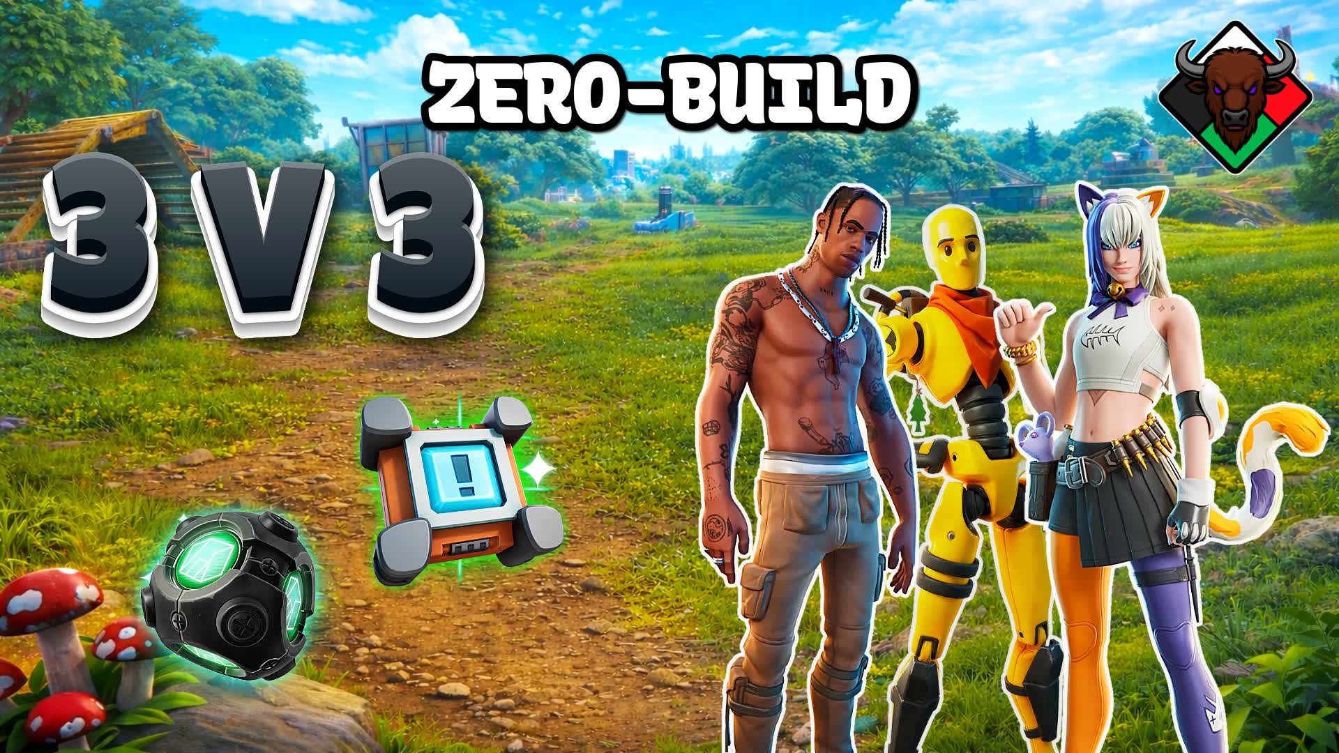 Nyati Wars 3v3 Zero-Build 🌀 — Fortnite Creative map