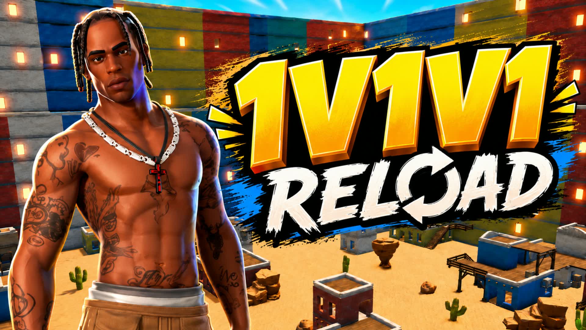 DESERT 1V1V1 — Fortnite Creative map