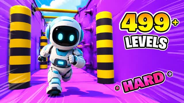 HARD PARKOUR 499+ — Fortnite Creative map cover art