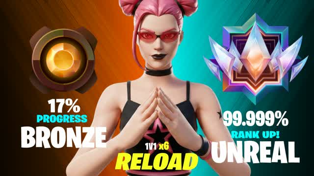 RK 1V1 RELOAD x6 🏆 — Fortnite Creative map cover art