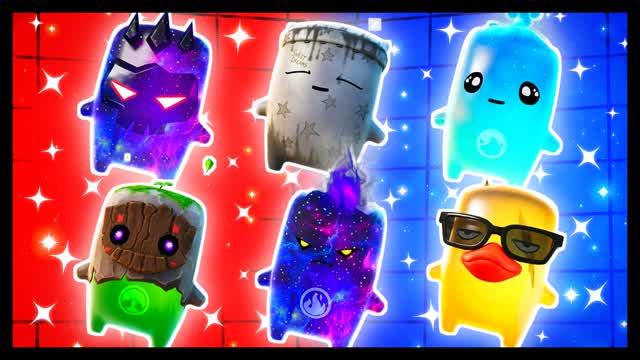 RED VS BLUE KEEP THE TARGET CLOSE 🔴🔵 — Fortnite Creative map cover art