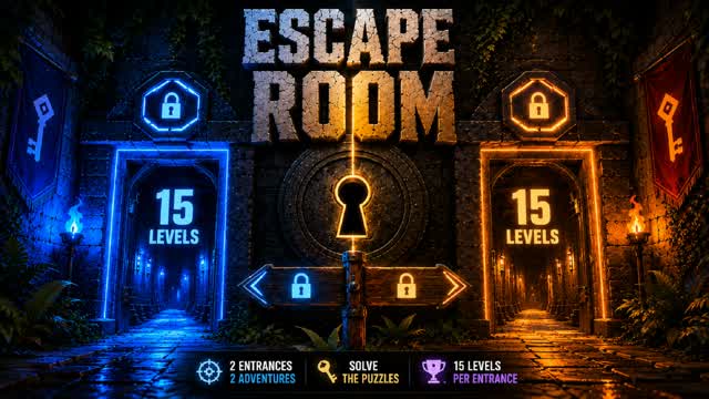 EscapeRoom 15-15 level — Fortnite Creative map