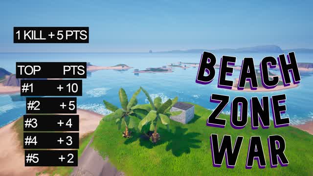 Beach Zone War Nasrry — Fortnite Creative map
