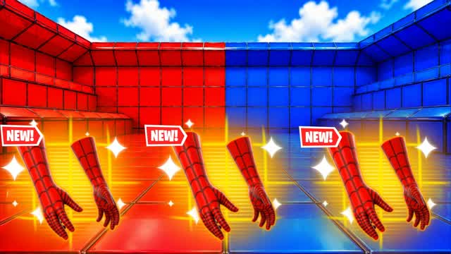 RED VS BLUE WIDE SCOPE 🔴🔵 — Fortnite Creative map cover art