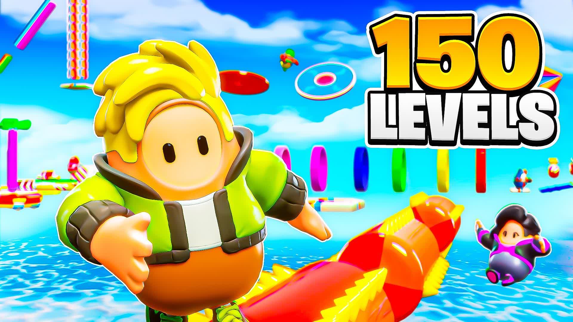 🌈EASY OBBY PARKOUR 150 LVL — Fortnite Creative map