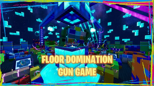 FLOOR  DOMINATION Gun Game 🔫 — Fortnite Creative map cover art