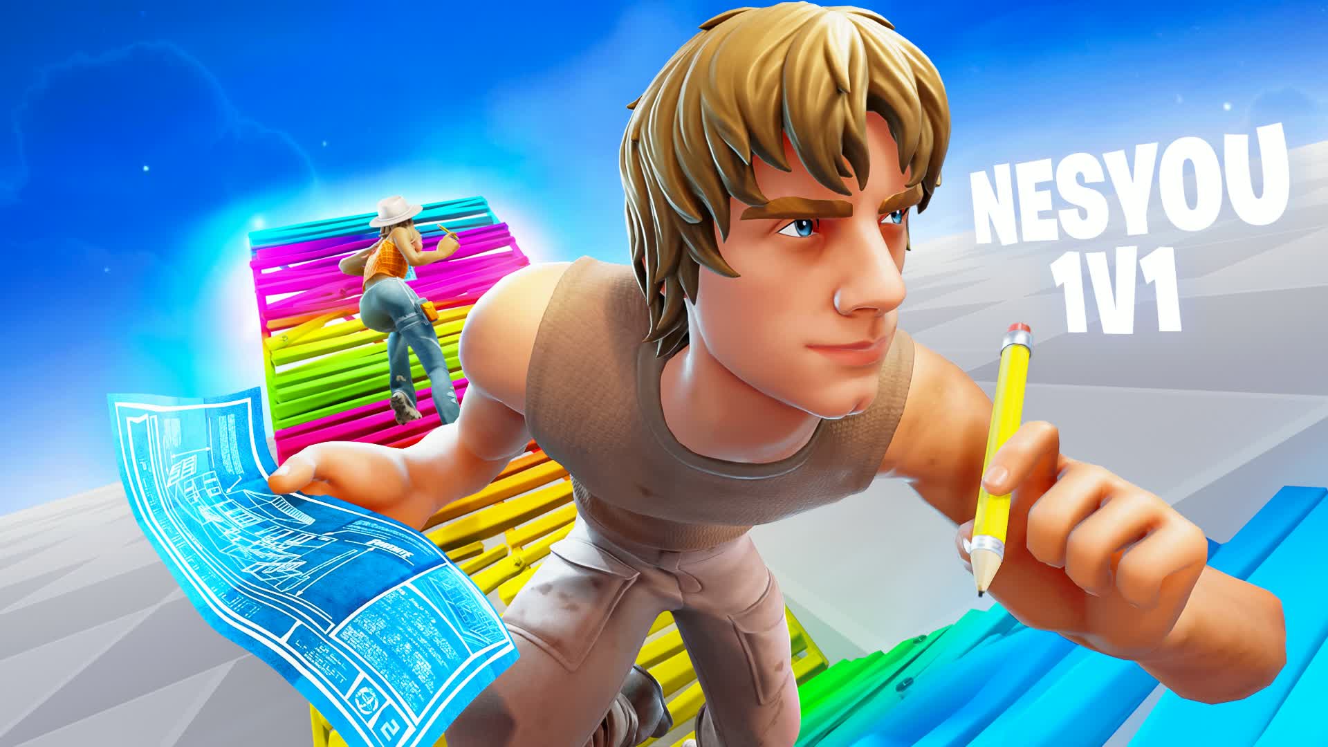 Nesyou 1v1 Build fight [200 Pump] — Fortnite Creative map