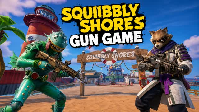 Sqibbly Shore Gun Game — Fortnite Creative map
