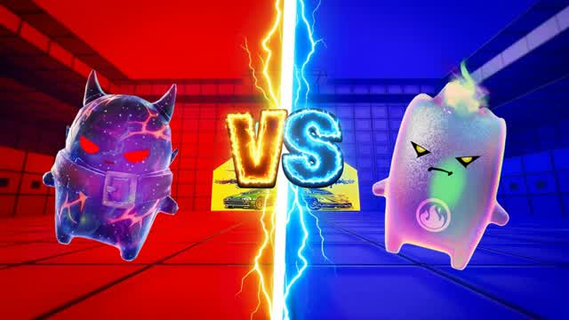 ROUGE VS BLEU 🔴🔵 CAMALEONTE — Fortnite Creative map cover art