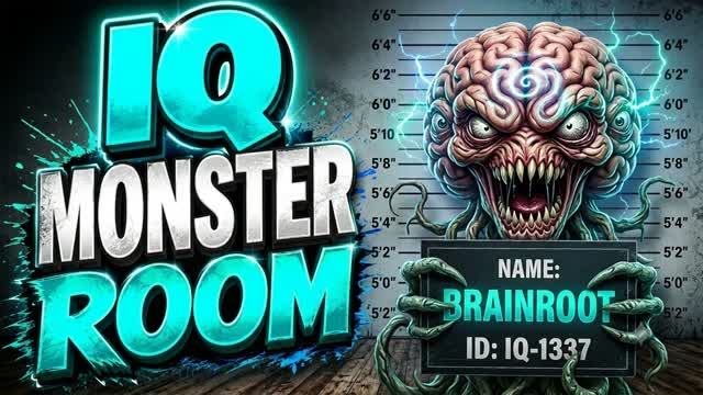 MONSTER 🧠 IQ ESCAPE — Fortnite Creative map cover art