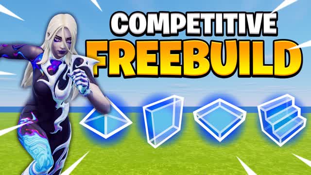 COMPETITIVE ARENA: 1v1 • FFA • FREEBUILD — Fortnite Creative map cover art
