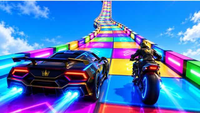 🌇 RAMP 🚔DRIVE CITY - ALL WEAPONS💥 — Fortnite Creative map